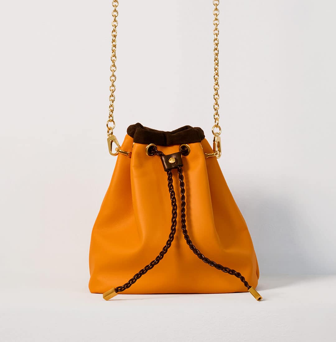 Mini Wave Pouch Bag in Orange