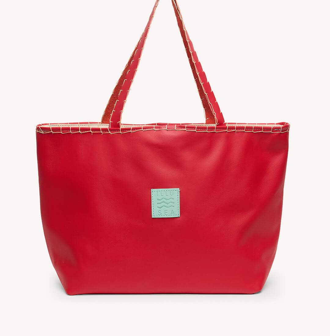 Sunset Tote Bag in Red