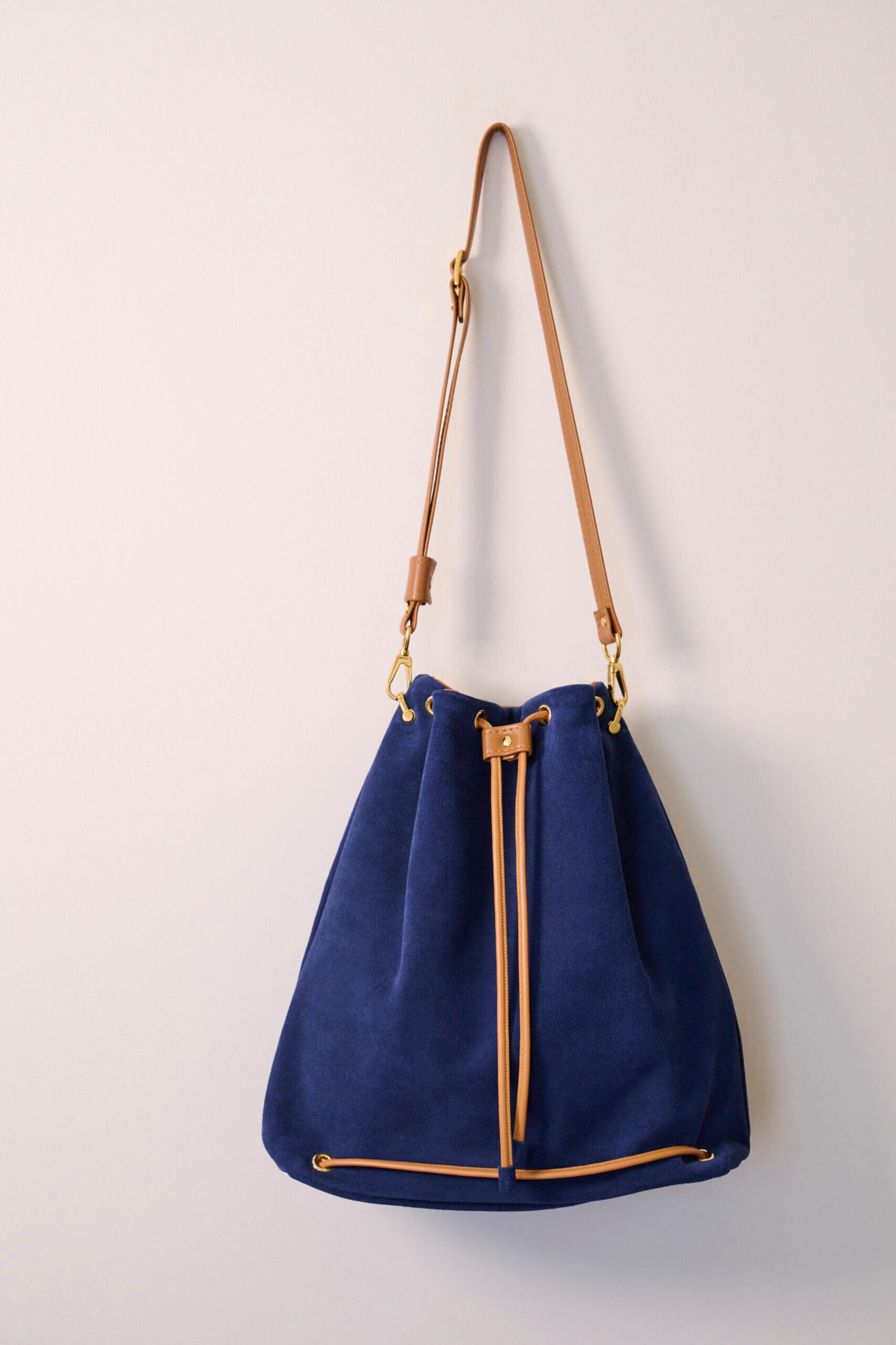 Mini Wave Pouch Bag in Navy Blue