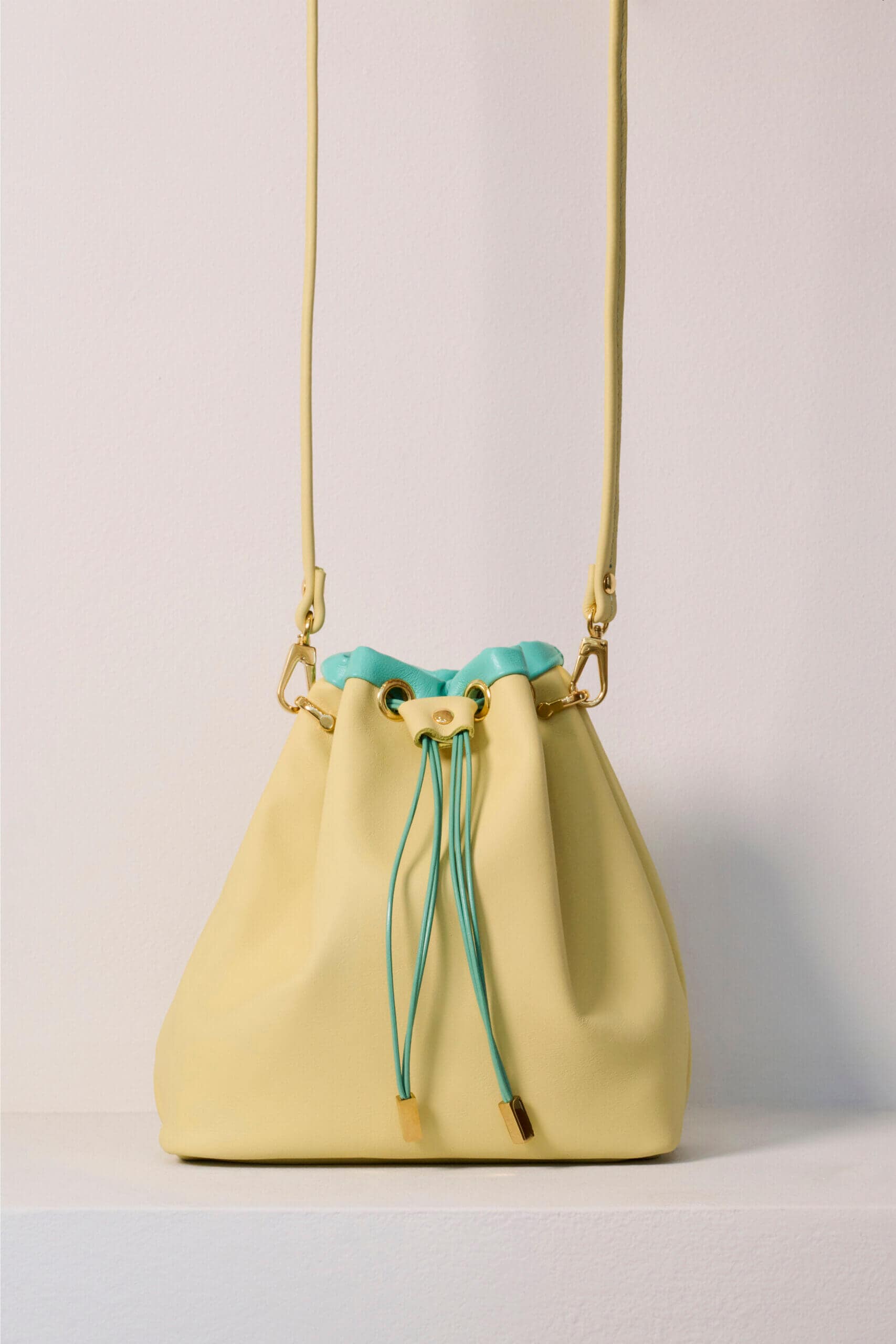 Mini Wave Pouch Bag in Yellow