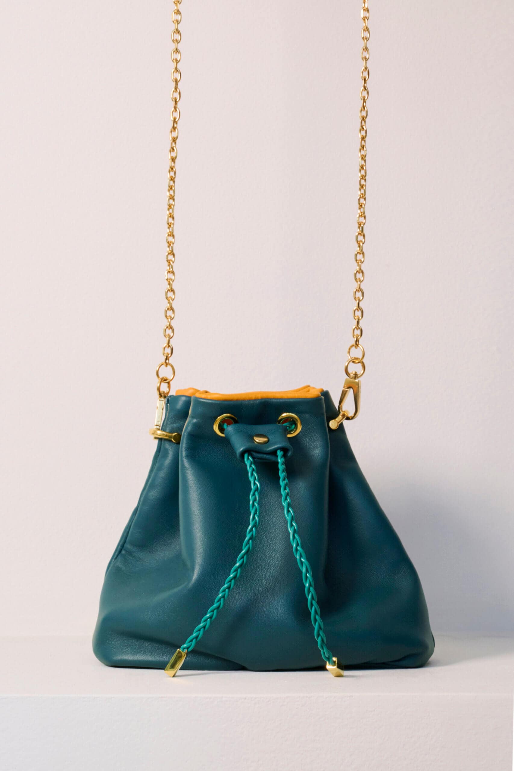 Mini Wave Pouch Bag in Petrol