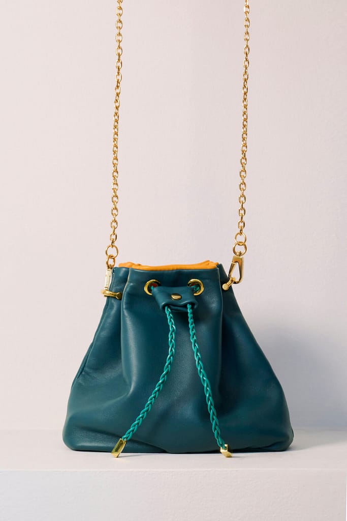 Mini Wave Pouch Bag in Petrol